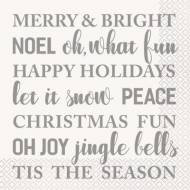 16 Serviettes No�l Holiday