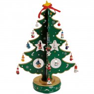 Grand Sapin de Table Musical Vert (37 cm) - Bois