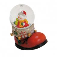 Boule � Neige Botte Bonhomme de Neige (8 x 4,5 cm)