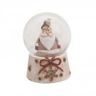 Boule � Neige Flocon et P�re No�l (6 x 4,5 cm)