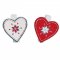12 Petites Pinces Coeurs No�l (3 cm) - Bois images:#0