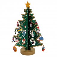 Grand Sapin de Table Vert (29 cm) 21 d�cors - Bois