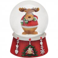 Grande Boule � Neige Renne (9 x 6 cm)