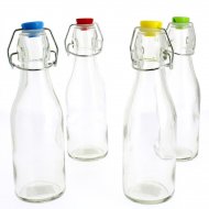 1 Mini Bouteille Capsule Bleue (19 cm) - Verre