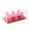 6 Bougies Ananas Rose Fuchsia ( 6 cm) images:#0