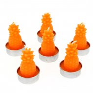 6 Bougies Ananas Orange ( 6 cm)