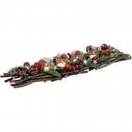 D�cor de L'Avent Rectangulaire Pommes Rouges (60 cm)