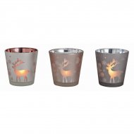 3 Photophores Renne Int�rieur M�tal