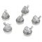 6 Bougies Chauffe-plats Oiseau Argent images:#1