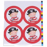12 D�cors Jack le Pirate pour Boule 5 cm