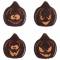 4 Faces de Citrouilles en Chocolat noir (2,5 cm) images:#0