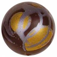 4 Boules chocolat Noir/Or/Argent