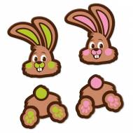 2 Lapins en Chocolat Noir
