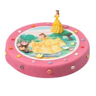 G�teau Princesse Belle � 28 cm, 12/14 parts