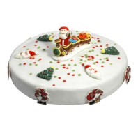 G�teau P�re No�l � 28 cm, 12/14 parts