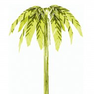 Palmier � suspendre jaune m�tallis�
