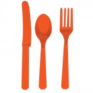 Set de 24 Couverts Orange