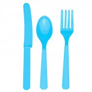 Set de 24 couverts Bleu cara�bes