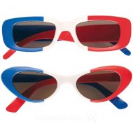 Lunettes Tricolores Bleu Blanc Rouge