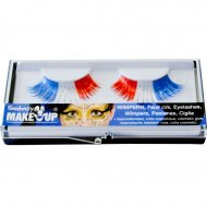 Faux-cils Tricolore avec colle