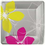 8 Assiettes Carr� Spring Maxi