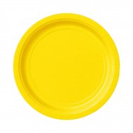 20 Petites Assiettes Jaune