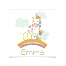 8 Tatouages � personnaliser - Licorne Baby