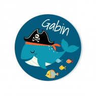 Badge � personnaliser - Pirate Ahoy!