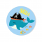 Badge � personnaliser - Pirate Ahoy! images:#1