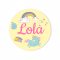 Badge � personnaliser - Licorne Rainbow images:#2