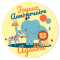 Fotocroc rond � personnaliser - Jungle Happy Birthday images:#1