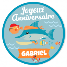 Fotocroc rond � personnaliser - Pirate Ahoy!