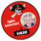 Fotocroc rond � personnaliser - Pirate Party Photo images:#0