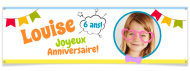 Bannière à personnaliser - Photo Booth Fille