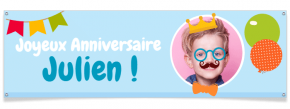 Banni�re � personnaliser - Photo Booth Gar�on