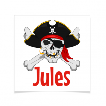 8 Tatouages � personnaliser - Pirate t�te de Mort