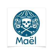 8 Tatouages � personnaliser - Embl�me Pirate