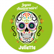 Fotocroc rond � personnaliser - Calavera