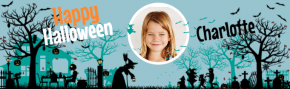 Banni�re � personnaliser - Halloween Silhouette Photo
