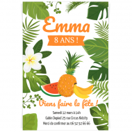 Invitation � personnaliser - Tropical Paradise
