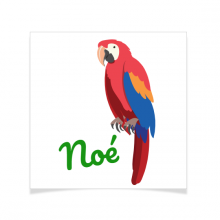 8 Tatouages � personnaliser - Perroquet