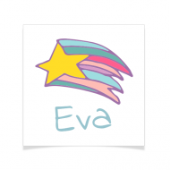 8 Tatouages � personnaliser - Etoile filante