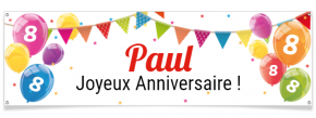 Banni�re � personnaliser - Ballons