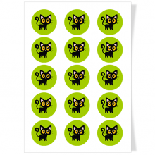 Disques Cupcake � personnaliser - Chat Kawaii