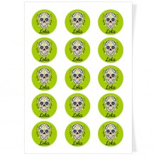 Disques Cupcake � personnaliser - Calavera