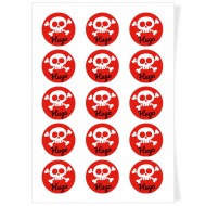 Disques Cupcake � personnaliser - T�te de Mort Pirate