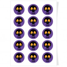 Disques Cupcake � personnaliser - T�te noire