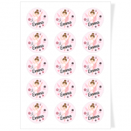 Disques Cupcake � personnaliser - Ballerine