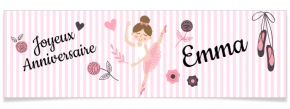Banni�re � personnaliser - Ballerine