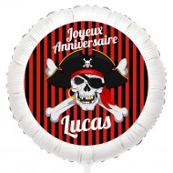 Ballon Pirate T�te de Mort - H�lium 55 cm